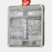 Bankscène Metalen Ornament (Links)