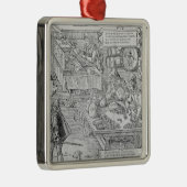 Bankscène Metalen Ornament (Rechts)