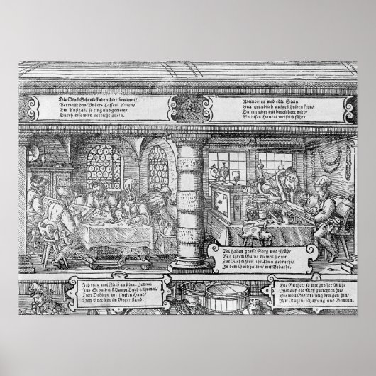 Bankscène Poster (Voorkant)