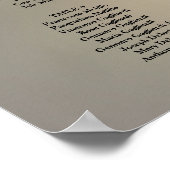 Bankschema voor de bruiloft met foto bewerkbaar poster (Hoek)