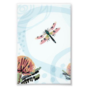 Banksia Bloem Libelle Kunst Foto Afdruk