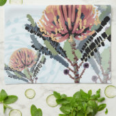 Banksia Bloem Libelle Kunst Theedoek (Gevouwen)