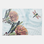 Banksia Bloem Libelle Kunst Theedoek (Horizontaal)
