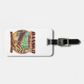 Bankso België naar Snowboard logo Bagagelabel (Voorkant horizontaal)