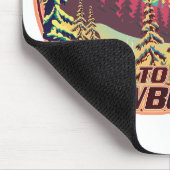 Bankso België naar Snowboard logo Muismat (Hoek)