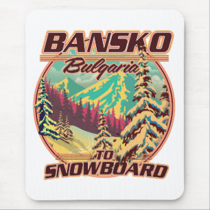 Bankso België naar Snowboard logo Muismat