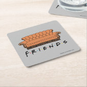 Bankstel van FRIENDS™ Kartonnen Onderzetters (Schuin)