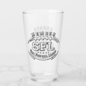 Bankstel Voetbal Liga Glas (Achterkant)