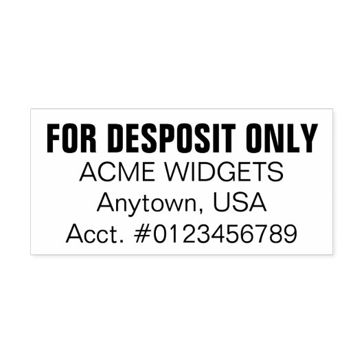 Bankstorting Zelfinktende Stempel (Design)