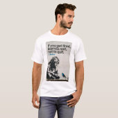 Banksy - Als je moe wordt Actief T-shirt (Voorkant volledig)