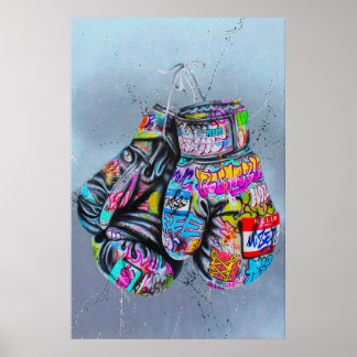 Banksy Bokshandschoenen Poster, Banksy Graffiti St Poster