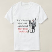banksy bristol don_t vergeet je lunch en mak t-shirt (Design voorkant)