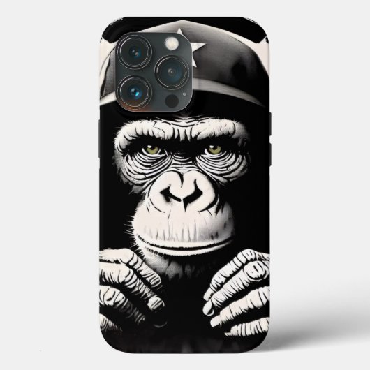 Banksy DJ Monkey Gorilla Chimp Art Print Case-Mate iPhone Case (Achterkant)