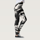 Banksy DJ Monkey Gorilla Chimp Art Print Leggings (Rechts)