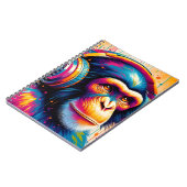 Banksy DJ Monkey Gorilla Chimp Art Print Notitieboek (Linkerzijde)