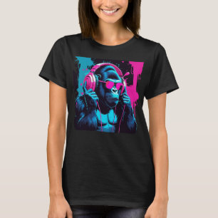 Banksy DJ Monkey Thinker T-shirt