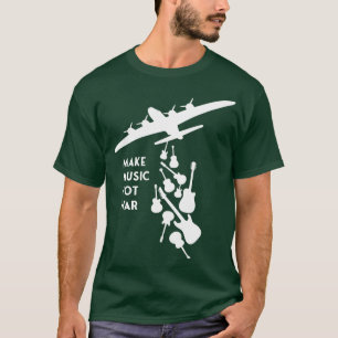 Banksy Make Music Niet Wit T-shirt