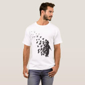 Banksy Soldier Peace Pigeons Hipster Mannen Women  T-shirt (Voorkant volledig)