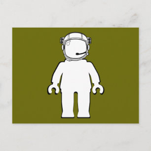 Banksy Style Astronaut Minifig Briefkaart