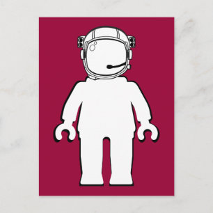 Banksy Style Astronaut Minifig Briefkaart