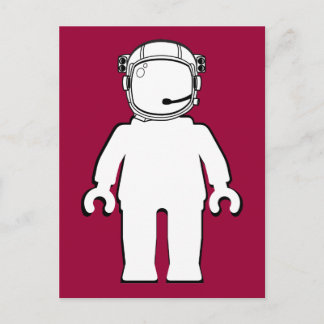 Banksy Style Astronaut Minifig Briefkaart