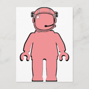 Banksy Style Astronaut Minifig Briefkaart