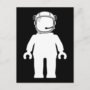 Banksy Style Astronaut Minifig Briefkaart