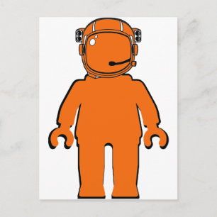 Banksy Style Astronaut Minifig Briefkaart