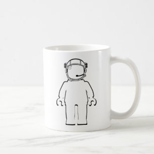 Banksy Style Astronaut Minifig Koffiemok