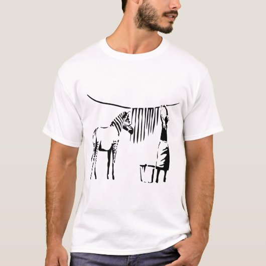 Banksy Zebra T-shirt (Voorkant)