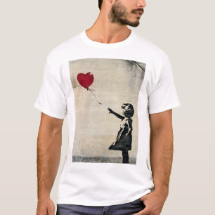 Banksy's meisje met een rode ballon t-shirt