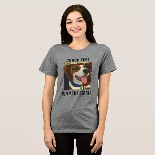 banktijd Tri-Blend shirt (Voorkant volledig)