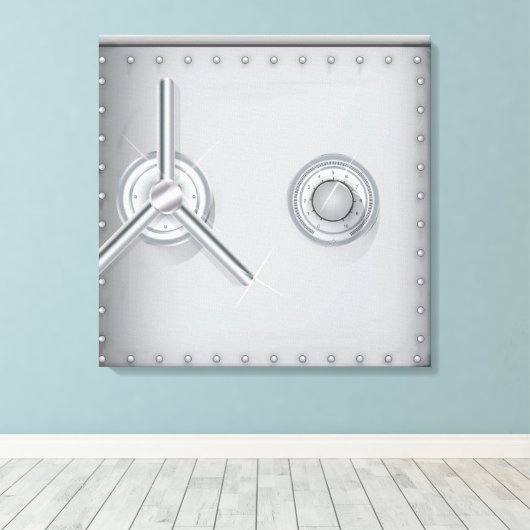 Bankveiligheid Canvas Afdruk (Insitu (Houten vloer))