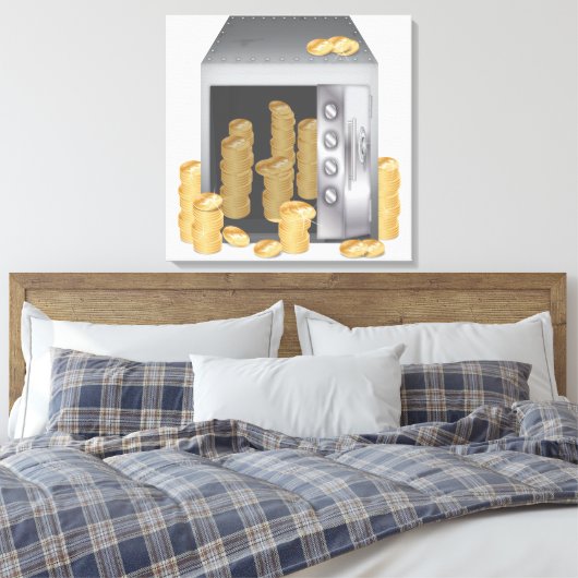 Bankveiligheid Canvas Afdruk (Insitu (Slaapkamer))