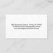 bankwezen | blauw marmer visitekaartje (Achterkant)