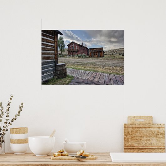 Bannack Ghost Town Mainstreet 2 - Montana Poster (Keuken)