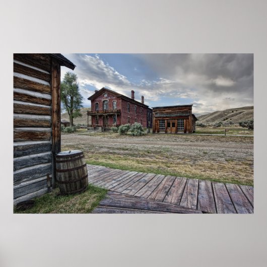 Bannack Ghost Town Mainstreet 2 - Montana Poster (Voorkant)