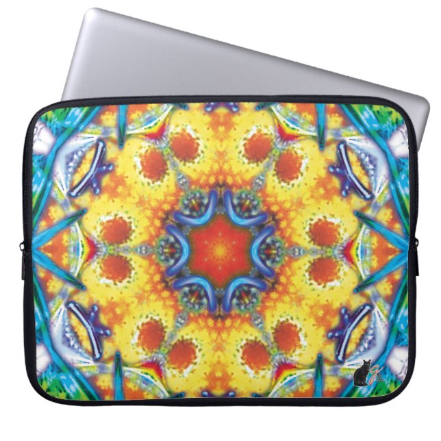 BannaPuddin Kaleidoscope-laptophoes Laptop Sleeve (Voorkant)