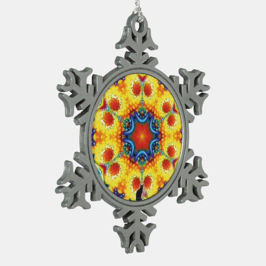 BannaPuddin Kaleidoscope Snowflake Ornament (Links)