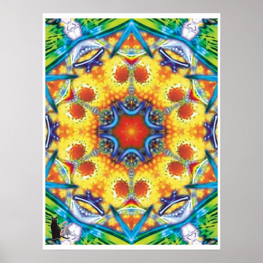 Bannapuddin Kinetic Collage Kaleidoscoop Poster (Voorkant)
