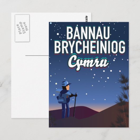 Bannau Brycheiniog Cymru Briefkaart (Voorkant / Achterkant)