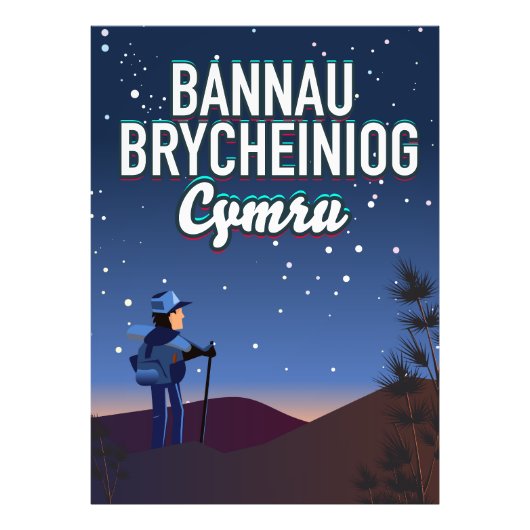 Bannau Brycheiniog Cymru Foto Afdruk (Voorkant)