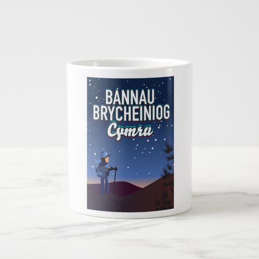 Bannau Brycheiniog Cymru Grote Koffiekop (Voorkant)