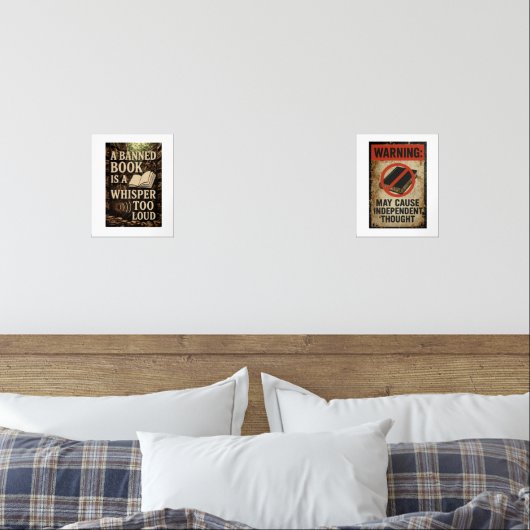 Banned book art set (Slaapkamer)