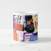 Banned Book Concert Tickets Cute Gift Grote Koffiekop (Voorkant)