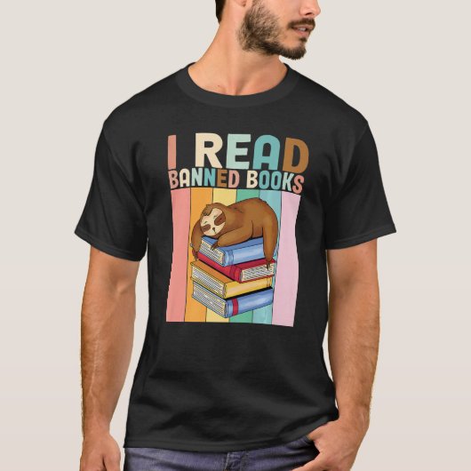 Banned Books Bookworm I Read Banned Books T-shirt (Voorkant)