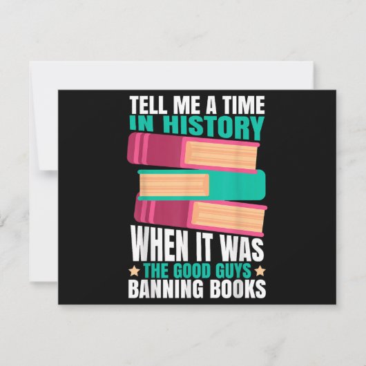 Banned Books Quote Save The Date (Voorkant)