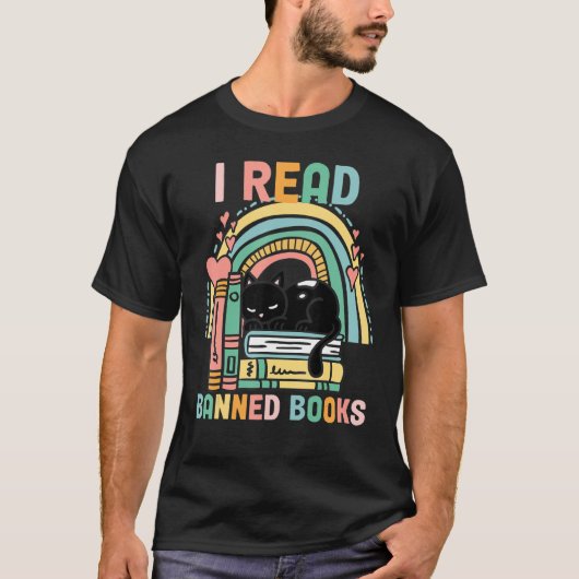 Banned Books Quotes I Read Banned Books T-shirt (Voorkant)