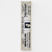 BANNER 12' x 2,5' - NIEUWS PAPIERRETIMENT - FOTO (Verticaal)