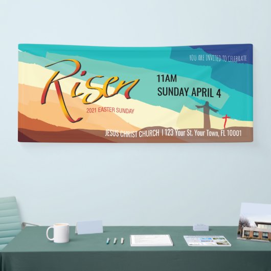 Banner 2021 voor de Paasservice (Beurs)